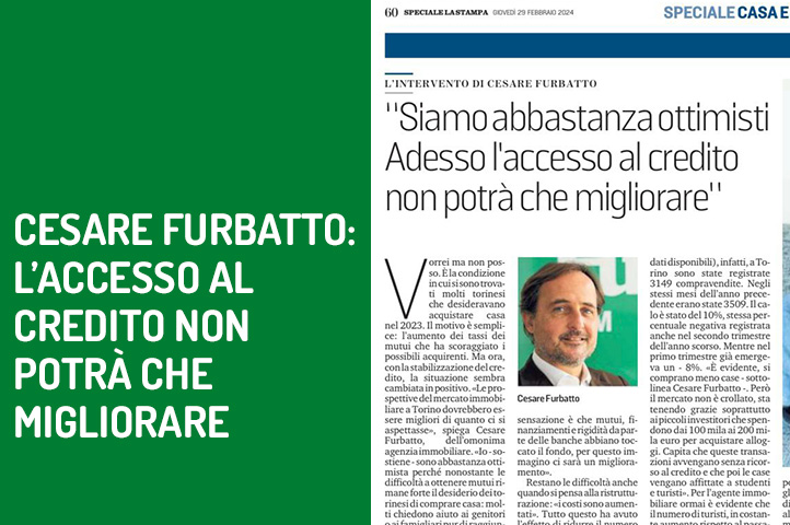 Cesare Furbatto: siamo abbastanza ottimisti. L’accesso al credito non potrà che migliorare